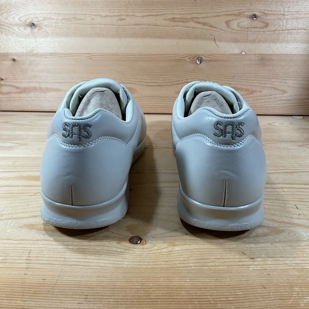 SAS Free Time Tripad Comfort Shoes Women's 10 N NARROW Beige Bone Leather USA